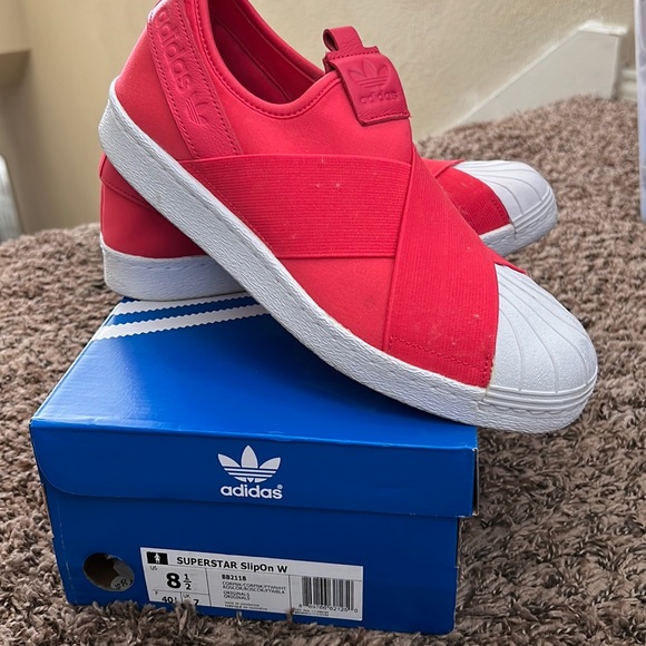 adidas originals superstar slip on women Pink